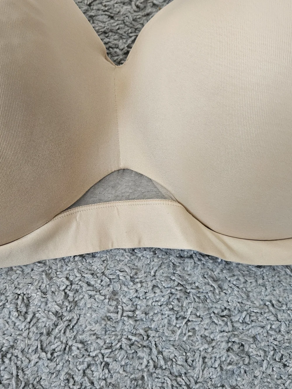 NWT Cacique Lightly Lined Multiple Way Strapless Nude Bra Size 44D